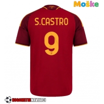 Moške Nogometnih dresov AS Roma Santiago Castro #9 Domači 2026-27 Kratki rokavi